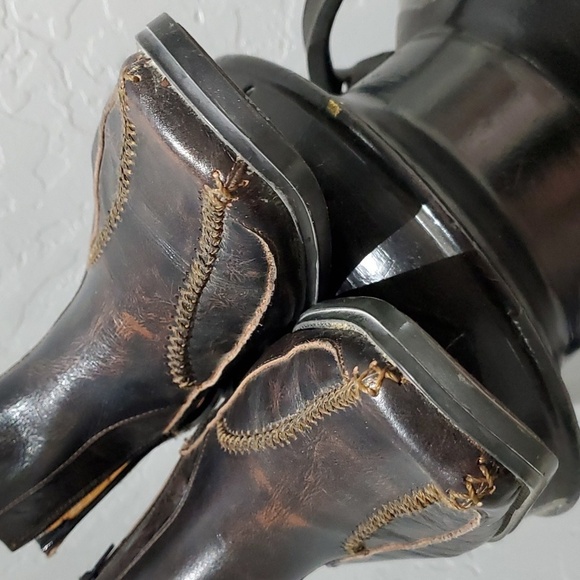 LAMASINI BOOTS, BROWN SHOES SIZE 28 1/2 US10 MADE IN MEXICO CHUKKA BOOTS - Picture 7 of 12